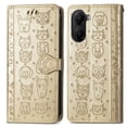 thumbnail image 2 of Funda Cartera FOXDOCK para Xiaomi Poco X7 Pro , Flip PU con Relieve de Gatos y Perros, Tarjetero y Soporte, 2 of 6