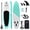 Black & Green, variant on SUDOO 10'6" Inflatable Stand Up Paddle Board SUP for Adults All Skill Level with Backpack, Pump, Paddle, Coil Leash, 3 Fins, Repair Kit, Stable SUP with Non-Slip EVA Deck for Adults & Youth