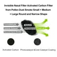 thumbnail image 4 of Invisible Nasal Filter Ultra-Breathable Nasal Filters Nasal Filters Nose Plugs for Smells with Mini-HEPA Filters Air Filtration from Dust Smoke Small + Medium + Large Narrow Shape, 4 of 7