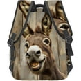 thumbnail image 4 of Funny Donkey Backpack Travel Backpacks Laptop Rucksack, Bookbag for Women ,Animal Back Pack Accessories Bags,Ideal Gifts for Work, Outdoor Adventures, 4 of 5