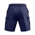thumbnail image 5 of Cargo Shorts for Men Twill Knee Length Drawstring Athletic Shorts with Pockets Summer Casual Outdoor Hiking Short, S, 5 of 5