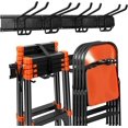 thumbnail image 1 of Heavy Duty Garage Storage Tool Organizer Especially for Heavy Tools, Thickened Hooks Tool Rack Wall Mount, 32" Tracks 4 Hooks, Hold up to 400 Lbs, 1 of 8