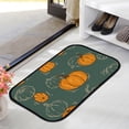 thumbnail image 3 of GZHJMY Bathroom Rugs Mats Non-Slip, Soft Microfiber Absorbent Bath Mats for Shower Bathtubs, Pumpkins for Halloween Indoor Entrance Door Mats Bedroom Laundry 24”x16” Carpet Runner, 3 of 7