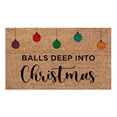 thumbnail image 1 of asddcavvf 1PCS Christmas Decoration Doormat Farmhouse Happy Doormat Christmas Doormat Indoor 1PC Floor Mat Entrance Rug Holiday Mat Christmas Tan Throw Blankets Fuzzy Soft Blankets Small Rug for Class, 1 of 8