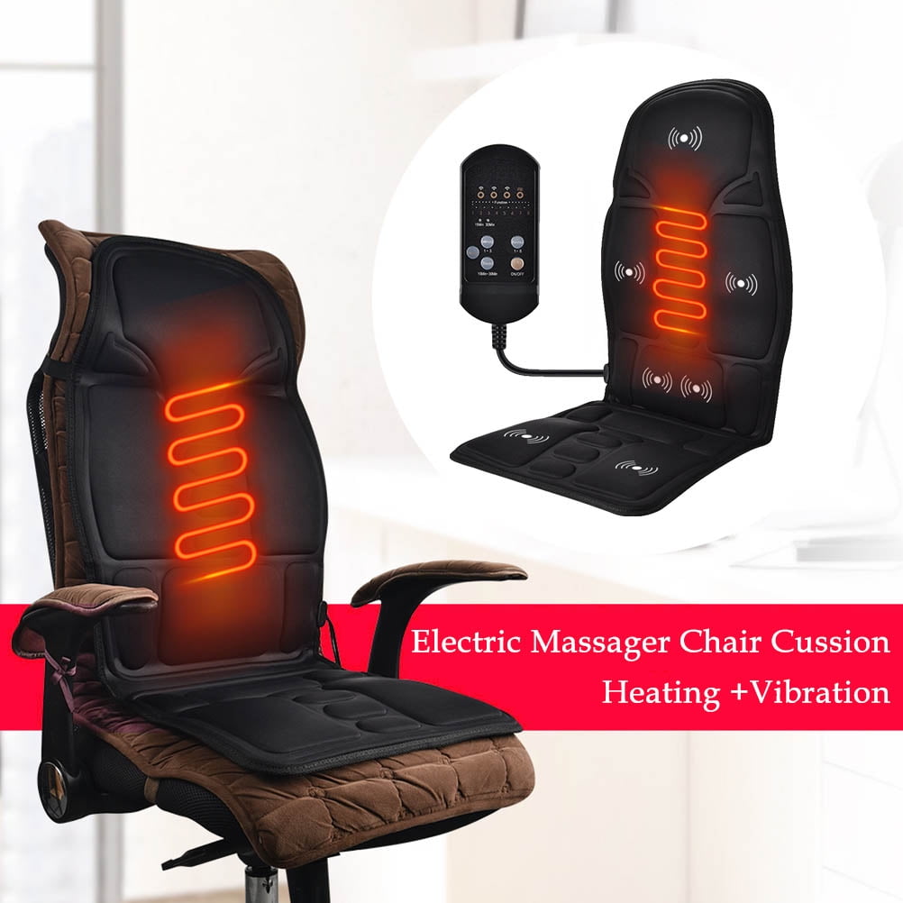 Massager Chair Massage Cushion Heating Massager Electric Vibrating Back Massager For Chair Massage Cushion 8 Vibration Modes Relieve Fatigue For Neck