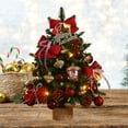 thumbnail image 6 of Flocked Christmas Trees, New Desktop Christmas Tree Christmas Scene Secoration Ice Snow Baby Christmas Tree Set Decorative Ornaments Mini Christmas Trees, 6 of 7