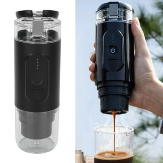 AdirChef Mini Travel Single Serve Coffee Maker & 15 oz. Travel Mug Coffee  Tumbler & Reusable Filter for Home, Office, Camping, Portable Small and
