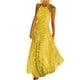 thumbnail image 1 of Vestido largo Odeerbi ODB155226 para mujer sin mangas cuello redondo estampado de Puntos, 1 of 5