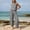 Black, variant on Women Round-Neck Top and Long Pants Fashion Women Casual Sleeveless Round-Neck Print Top Pullover And Elastic Waist Long Pants Pocket Sets Blue S