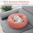 thumbnail image 6 of rabbitgoo Cat Bed for Indoor Cats, Fluffy Round Self Warming Calming Soft Plush Donut Cuddler Cushion Pet Bed for Small Dogs Kittens, 24 inches, 6 of 11