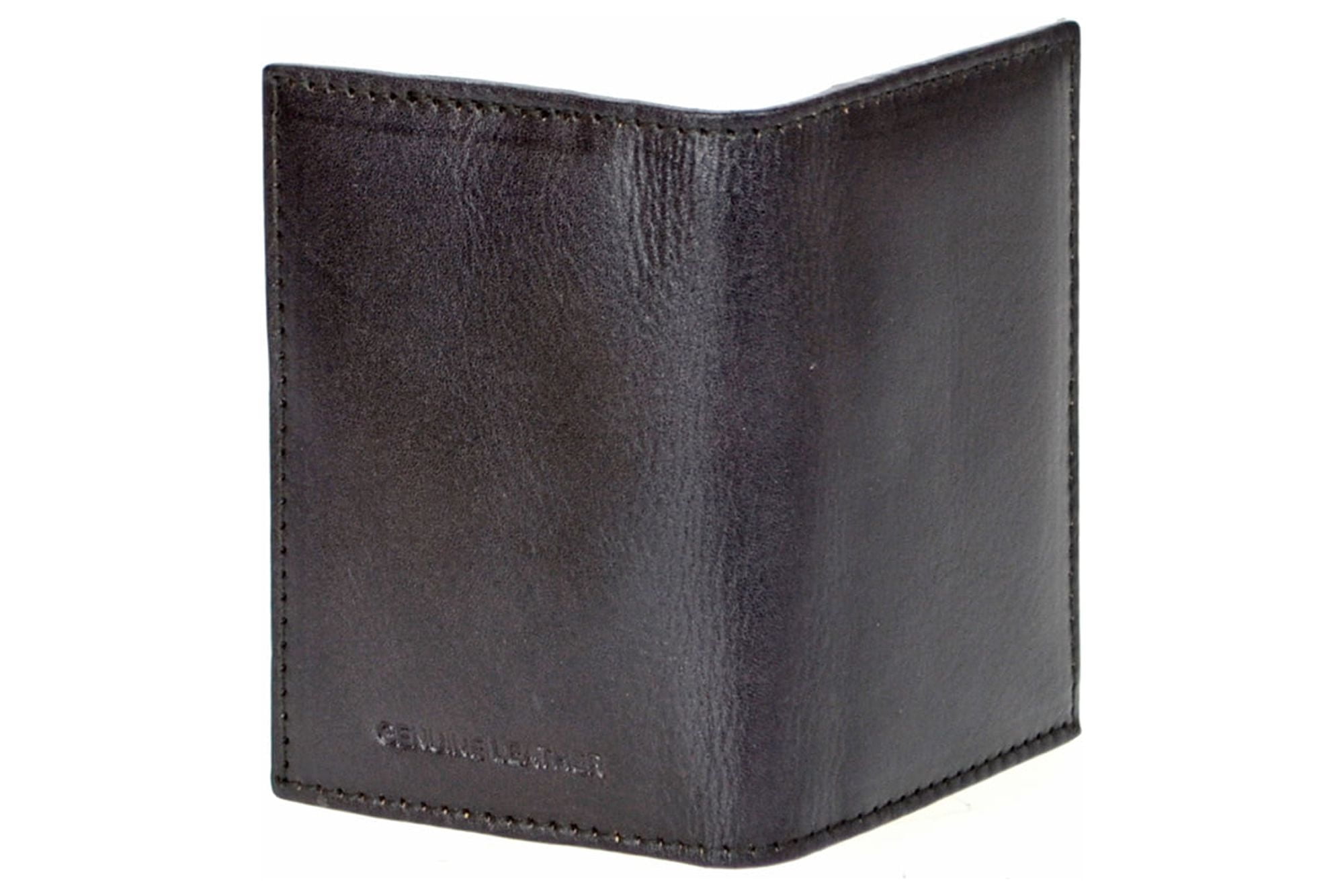 Montauk Leather Club Men's RFID Signal Blocking Slim Wallet Card Case