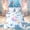 Blue C, variant on Feelyou Ocean Axolotl E Letter Full Size Bedding Sets, Blue Seashell Starfish Full Size Bed in a Bag, Colorful Star Reversible, 7 Pieces