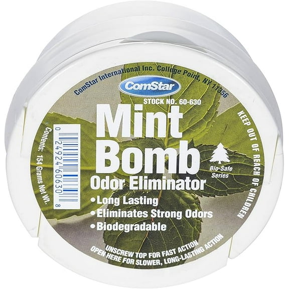 ComStar Mint Bomb, Mint-Scented Gel Cup, Works Fast To Eliminate Unwanted Odors, Biodegradable, Great For Commercial, Industrial, Residential, Healthcare Buildings, Made In USA, 8 Ounces (60-630)