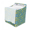 thumbnail image 3 of Lemon Washer Cover, Summer Theme Energetic Colors Sliced and Whole Lemons on Blue Backdrop, Dust and Dirt Free Decorative Print, 29" x 28" x 40", Sky Blue and Mustard, by Ambesonne, 3 of 3