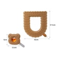 thumbnail image 6 of Thicken Toilet Seat Cover Bathroom Washable Practical Flexible with Portable Handle Waterproof for Dorm Home Farmhouse Travel Coffee, 6 of 8