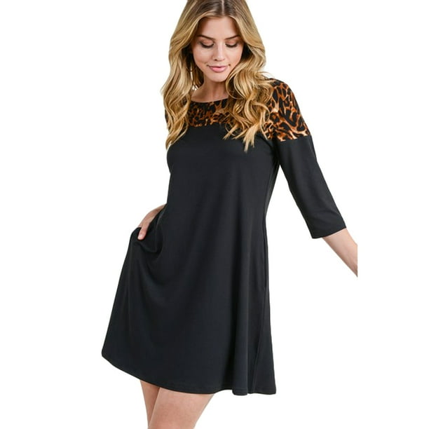 Cheetah print top dress walmart