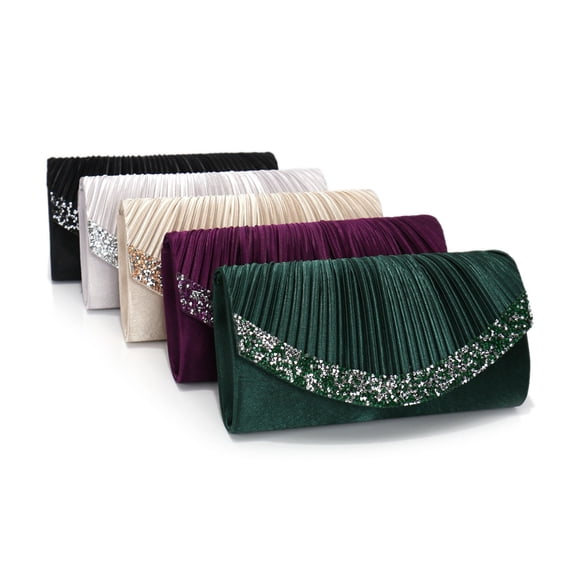 Hfnxid Clutch Purses for Women Evening Bags Formal Clutches with Rhinestones for Wedding Party Prom Dressy Purse