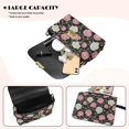 thumbnail image 3 of KUIFORTI Pink Rose Crossbody Leather Bags for Women Hard-Wearing Portability Woman Shoulder Bag Handbags Fashion Small Bag with Removable Chain for Work Shopping, 3 of 6