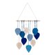 thumbnail image 3 of Tapiz de pared de macramé, decoración de algodón, arte de pared, tapiz bohemio, macramé Azul, 3 of 9