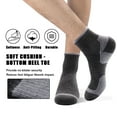thumbnail image 4 of LWFBDTK Crew Athletic Socks 5 Pairs, Cushioned Athletic Running Socks, Breathable Casual Long Socks for Men Women, Gray , Size 7–12, 4 of 6