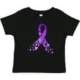 thumbnail image 3 of Inktastic Alzheimer's Awareness Purple Ribbon Made of Heart Boys or Girls Baby T-Shirt, 3 of 5