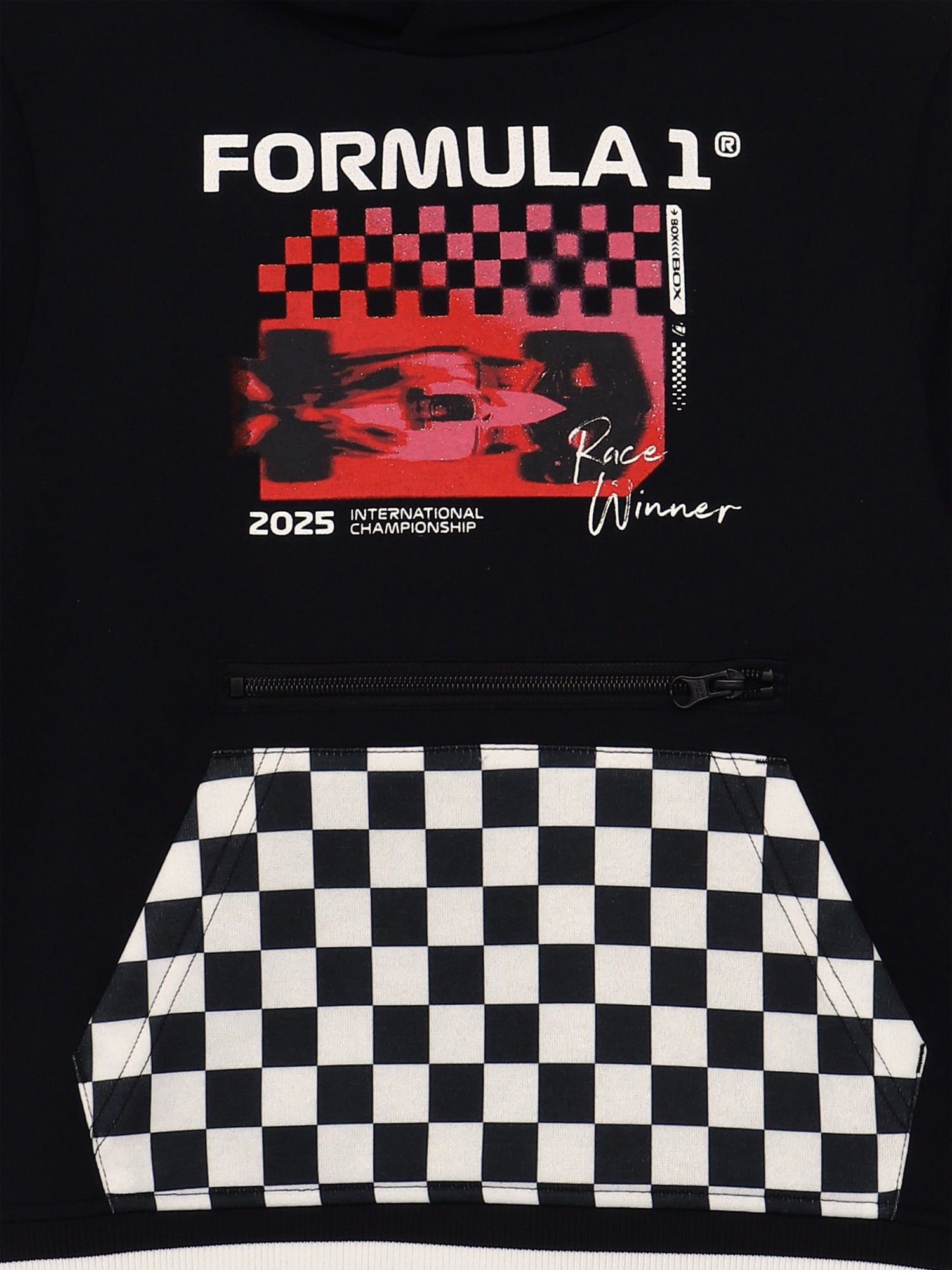 Formula 1 Boys Long Sleeve Graphic Fleece Hoodie, Sizes 4-18
