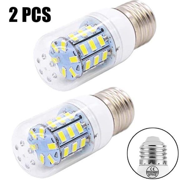 LOVEVER 2Pcs E27 LED Light Bulbs for Refrigerator Bulbs Replaces PS12364857 Refrigerator LED Bulb Non-dimmable