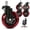 Red, variant on Set of 5 Office Chair Wheels, 3 Inch Smooth Replacement Chair Wheels, 880LBS Heavy Duty Casters Long Lasting, Universal Fit for Home, Office, Gaming Chair, Red