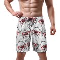 thumbnail image 2 of NICKSUN Men's Swim Trunks, Cute Print Quick Dry Summer Board Beach Shorts with Mesh Lining and Pockets, 2 of 6