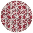 thumbnail image 2 of Addison Rugs Chantille Indoor/Outdoor Transitional Abstract Burgundy Washable Round Rug, 8' x 8', 2 of 6
