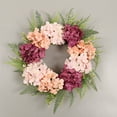 thumbnail image 6 of Hydrangea Wreath with/without Led Light Artificial Hanging Garland Ornament for Summer Garden Yard Front Door Decoration, 6 of 12