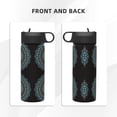 thumbnail image 3 of Honeii Mandala Print 18 oz Insulated Water Bottle with Straw Lid, Stainless Steel Sports Water Bottles, Double Walled Vacuum, Leak Proof, 3 of 8
