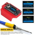 thumbnail image 3 of Soldering Station, Lightweight Cordless Convenient Digital Soldering Iron Station 18V 72W  For Maintenance, 3 of 8