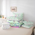 thumbnail image 6 of Manfei 3D Cartoon Unicorn Print 7pcs Queen Bedding,Colorful Monogrammed E Bedding Comforter Set Queen,Light Green Multicolor,Polkadot Reversible, 6 of 8
