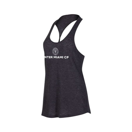 Women's Concepts Sport Heather Charcoal Inter Miami CF Radiant Twist Back Scoop Neck Tank Top