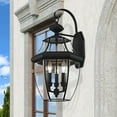 thumbnail image 2 of Livex Lighting Monterey 3 Light Outdoor Wall Lantern, 2 of 15
