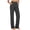 Dark Gray high waisted pants with pockets a1, variant on Cagogo Women Straight High Waisted Pants with Pockets Solid Casual Work Travel Loose Long Pants Trousers, Dark Gray S