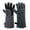 Gray, variant on 16 inch Leather Welding Gloves,  Large Black Fireproof and Heat Resistant Work Gloves
