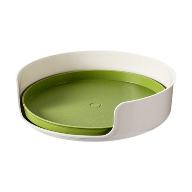 Estante giratorio para especias, bandeja giratoria antideslizante para decoración de condimentos, estante de almacenamiento, estante giratorio para