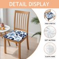 thumbnail image 2 of Blue Pioneer Flower Seat Covers for Dining Room Chairs Set Of 4,Stretch Printed Washable Chair Seat Cover with Elastic Ties and Button,Removable Waterproof Couch Cushion Covers, 2 of 6