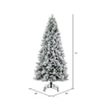 thumbnail image 3 of Vickerman 7.5' x 46" Flocked Jackson Pine Artificial Unlit Christmas Tree., 3 of 5
