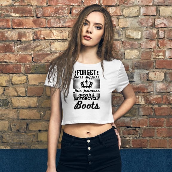 Forget Glass Slippers This Princess Wears Rider Boots Crop Tee