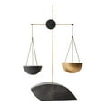 thumbnail image 2 of TABLZONE Libra Balance Scale Figurine, Black Resin and Metal Desktop Decor, Elegant Office and Home Decoration, 2 of 7