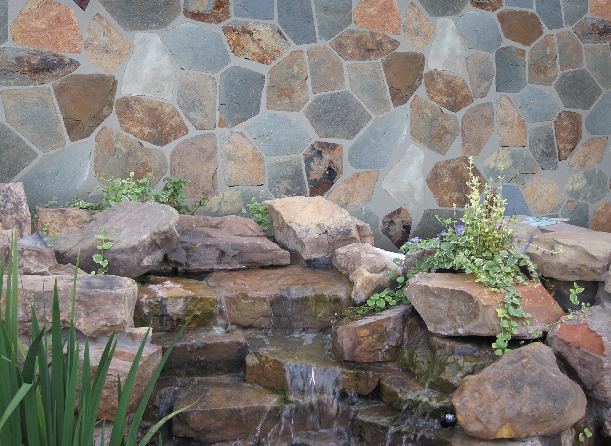 MSI California Gold 18 in. x 24 in. Natural Slate Meshed Flagstone Paver Tile
