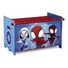 Marvel Spidey and His Amazing Friends Toy Box with Retractable Fabric Top by Delta Children, Blue