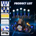 thumbnail image 2 of Huge Wave 2 Pack Shooting Games Toy Gift for Age 5-10 Kids, Floating Ball Target with Foam Dart Toy and 5 Flip Targets, Christmas Family Gift for Boys Girls, 2 of 7