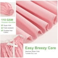thumbnail image 4 of PiccoCasa Polyester Brushed Bed Skirt with Elastic Dust Ruffles 16" Drop, Full Pink, 4 of 8