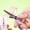 Purple, variant on sruoe Mini Craft Scissors, Non Stick Coated Scissors, Stainless Steel Round Tip Pocket Shears with Handle, Compact Portable Cutting Tools for Scrapbooking, Journaling, Household DIY Craft