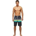 thumbnail image 2 of Tyhengta Men's Beach Pants Quick Drying Swimming Trunks Mesh Lining Flower stripe 36, 2 of 5