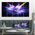 thumbnail image 1 of Explosion Bleue de Gouttes de Peinture - Impression sur Toile Florale, 1 of 4